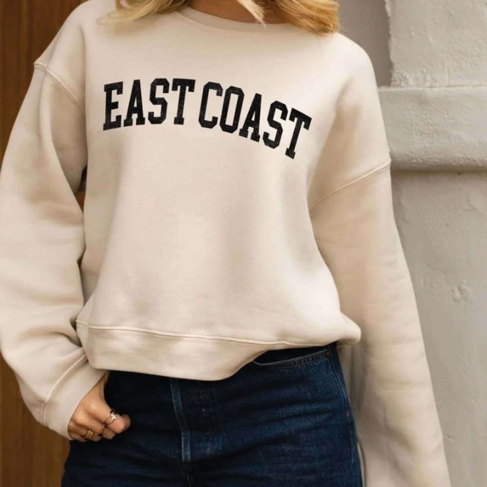Oat Collective Cream East Coast Sweatshirt XL